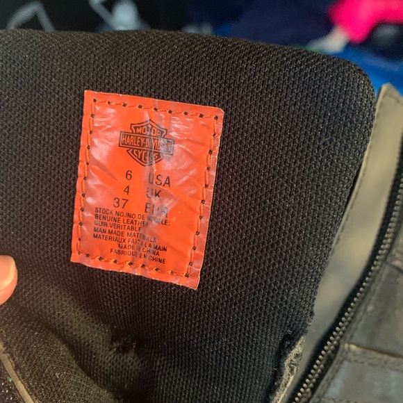 Used Harley Davidson combat boots size 6 - Picture 5 of 5